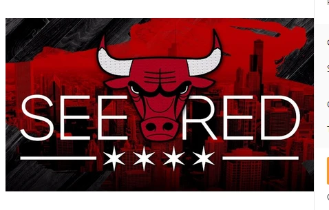 Chicago Bulls Flag-3x5FT Chicago Bull flags Banner-100% polyester by flagsshop