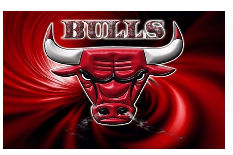 Chicago Bulls Flag-3x5FT Chicago Bull flags Banner-100% polyester by flagsshop