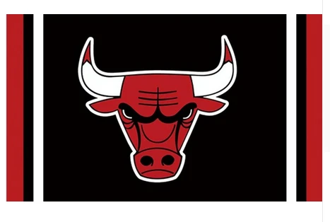 Chicago Bulls Flag-3x5FT Chicago Bull flags Banner-100% polyester by flagsshop