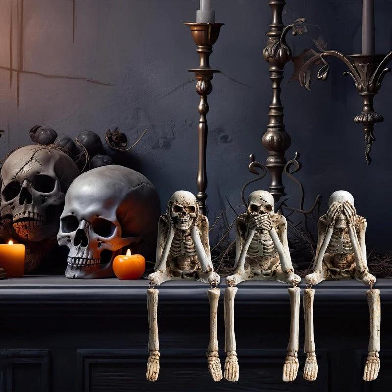 Halloween Resin Skeleton Figurines by BowLift