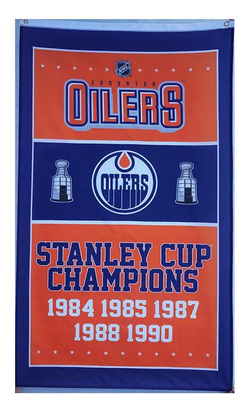 NHL Edmonton Oilers Flag-3x5FT Banner-100% polyester by flagsshop