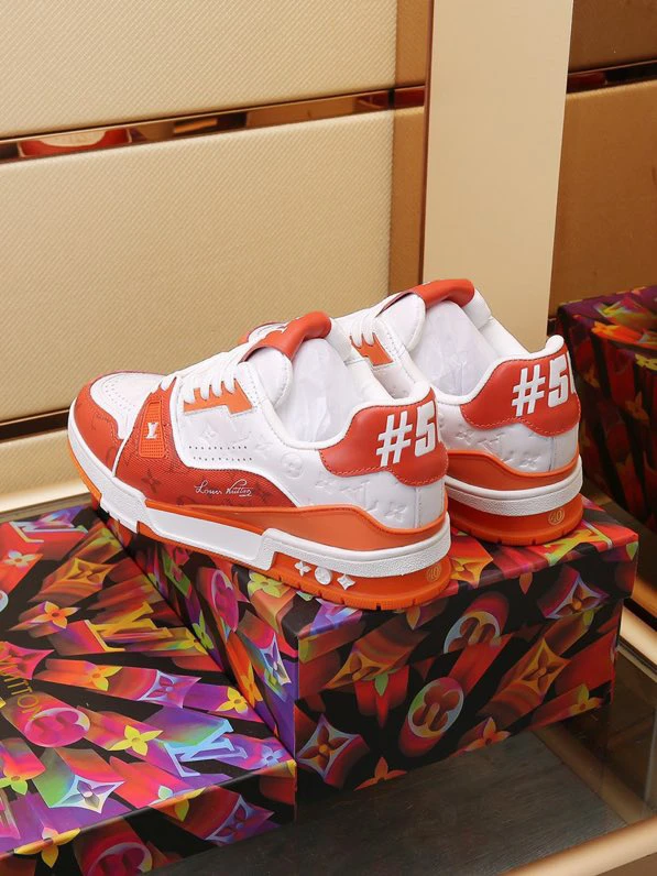 Luxury Trainer Sneakers Shoes #54 Signature Orange by Air Jordan