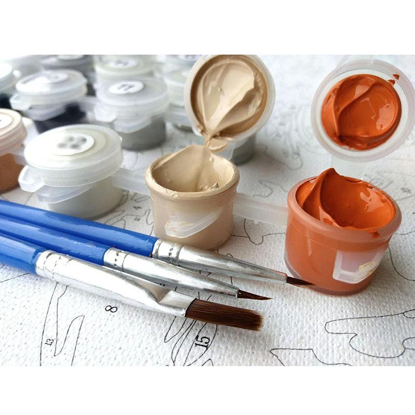 The Cabin By the Lake - Van-Go Paint-By-Number Kit by Bowlift