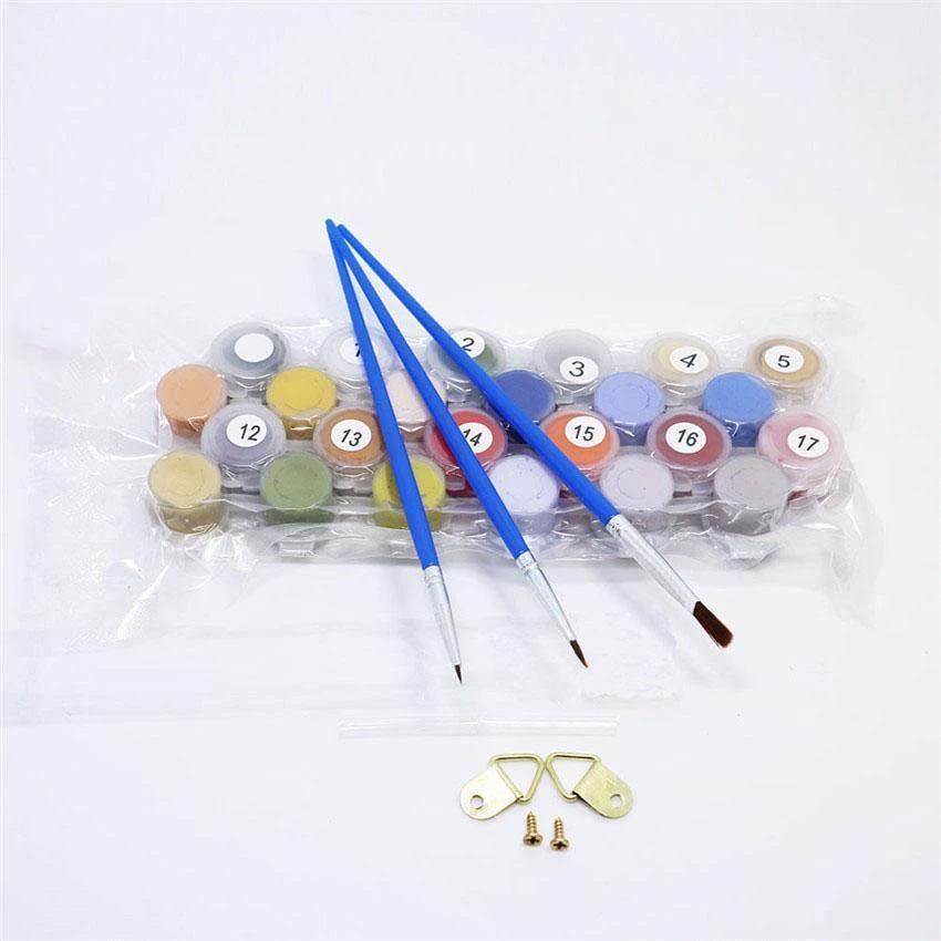 The Cabin By the Lake - Van-Go Paint-By-Number Kit by Bowlift