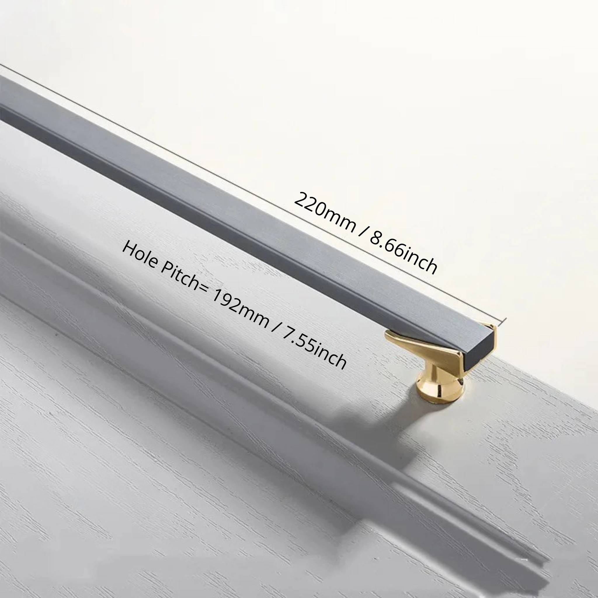 Cabinet Drawer Handle, Double Color Long Door Handle by Bowlift