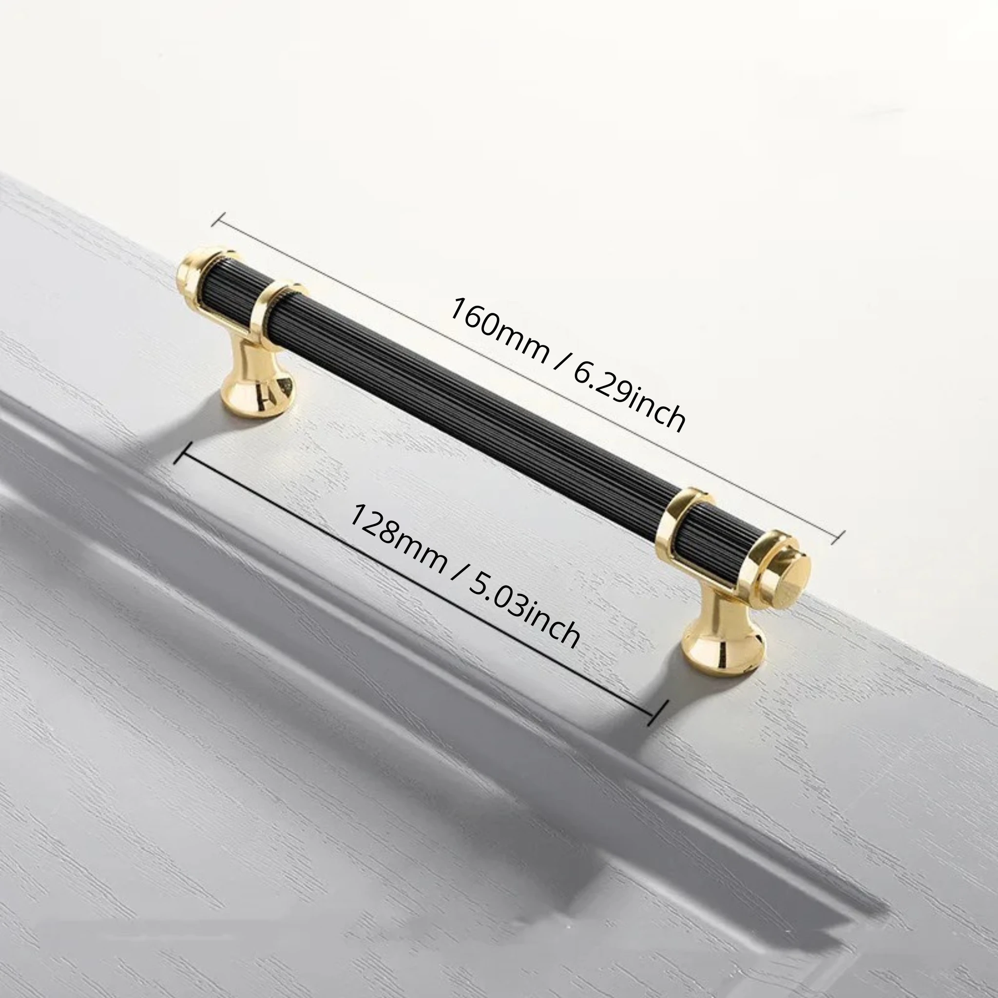 Cabinet Drawer Handle, Double Color Long Door Handle by Bowlift
