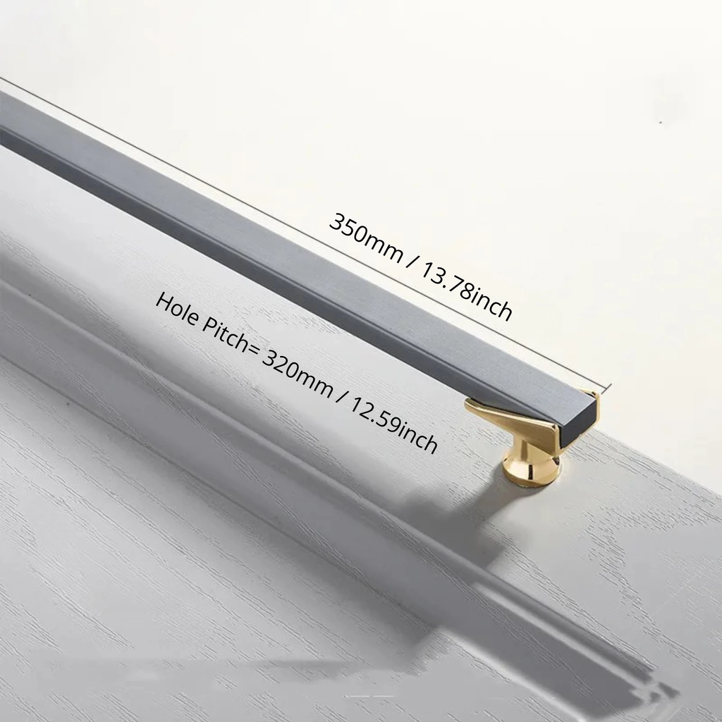 Cabinet Drawer Handle, Double Color Long Door Handle by Bowlift