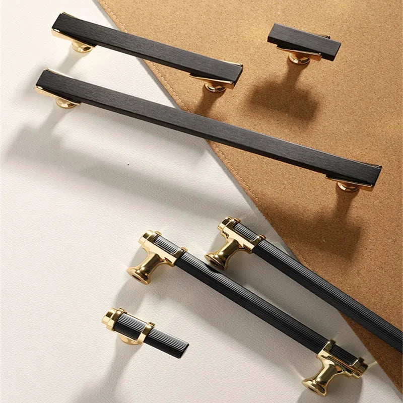 Cabinet Drawer Handle, Double Color Long Door Handle by Bowlift
