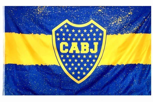 Club Atlético Boca Juniors Flag-Boca jr 3x5ft CABJ Banner-100% polyester by flagsshop