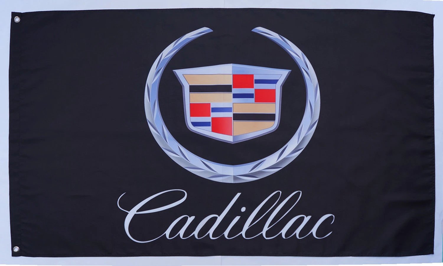Cadillac flag-3x5 FT-100% polyester Banner-Black-cadillac v flag -cadillac racing flag by flagsshop