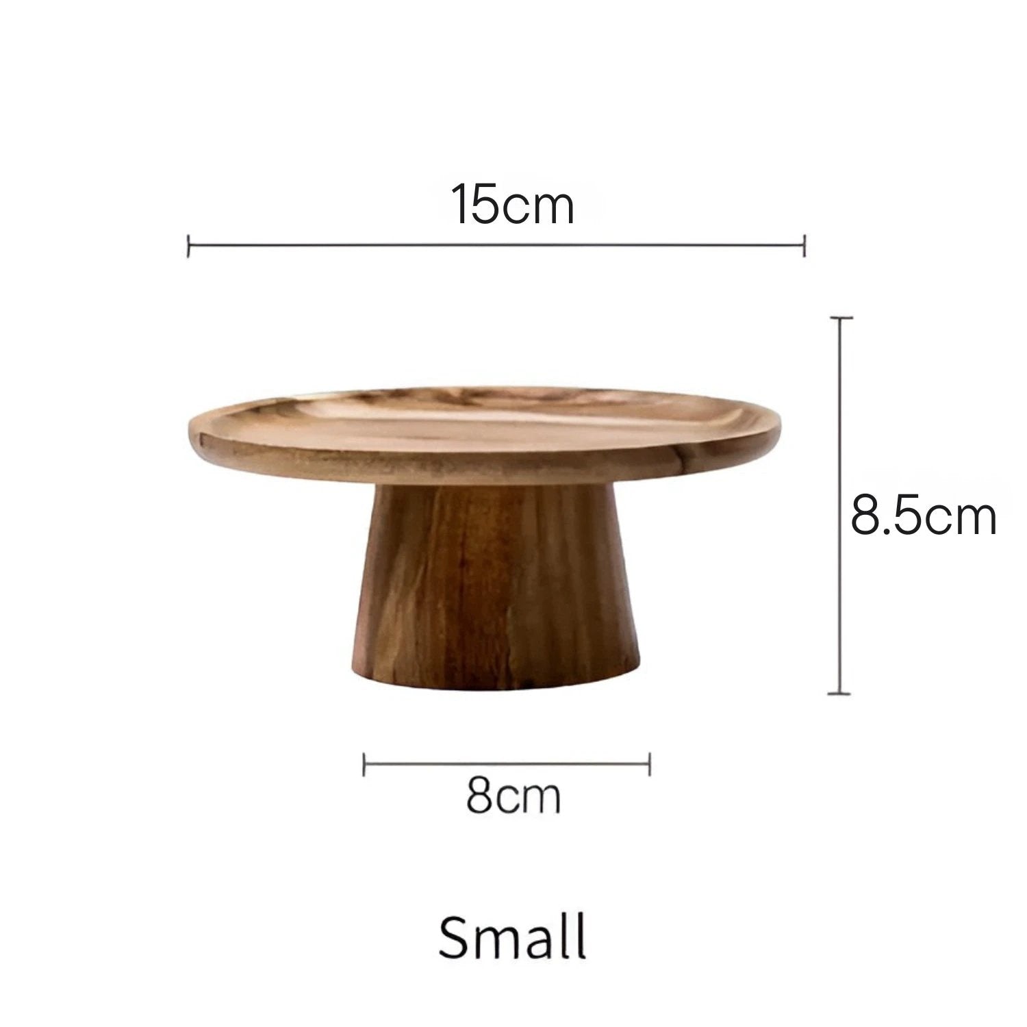 High Stand Wooden Cake Plate by Casa & Beyond