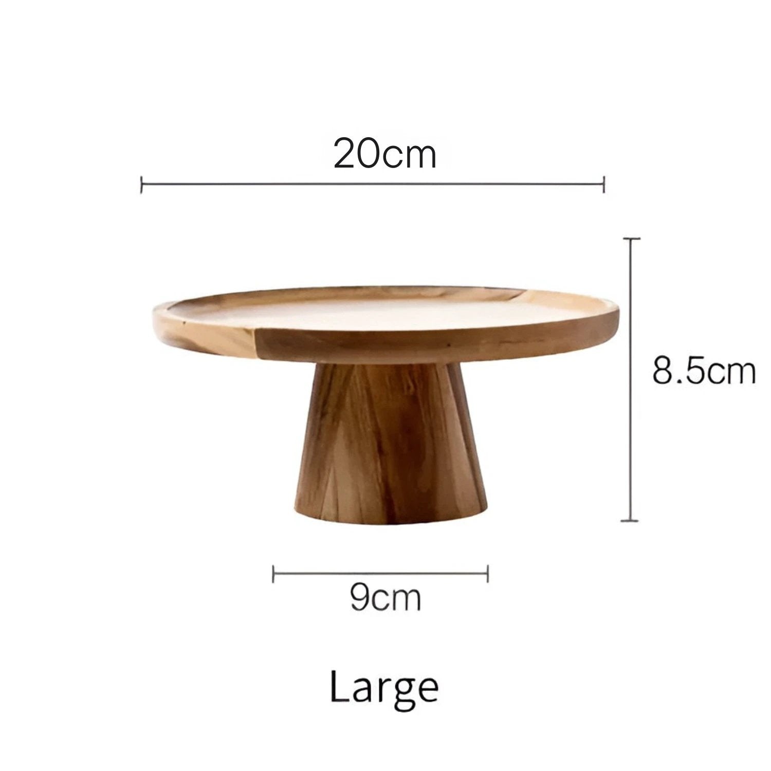 High Stand Wooden Cake Plate by Casa & Beyond