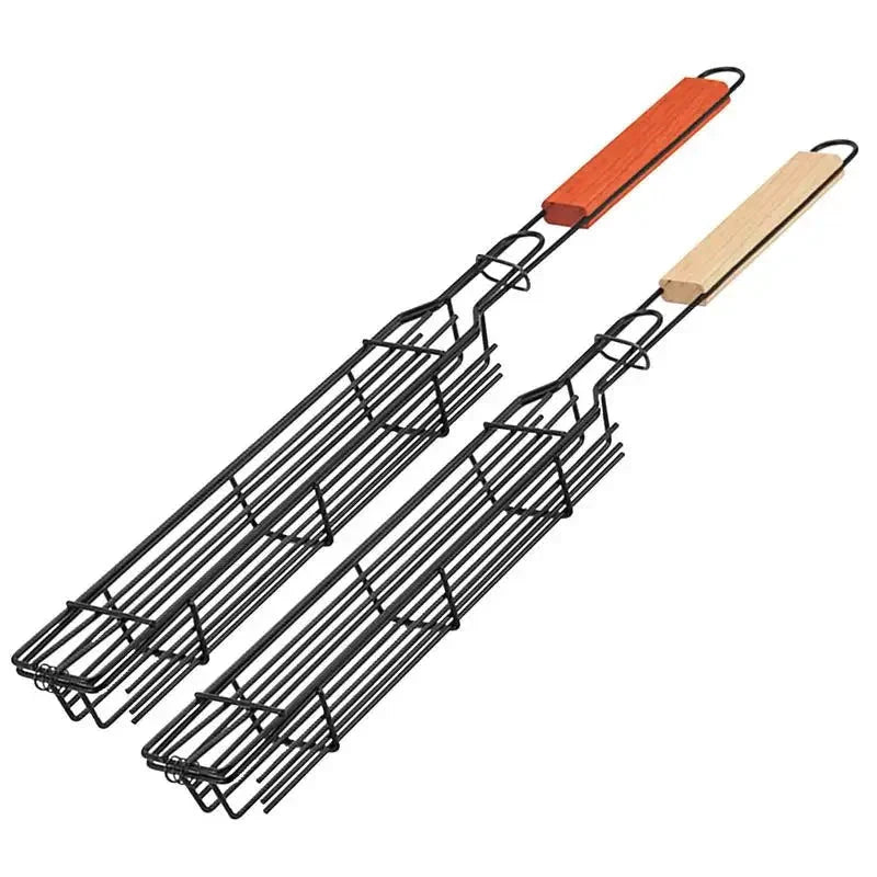 Camping Grill Basket Portable Barbecue Grilling Basket BBQ Basket by Bowlift