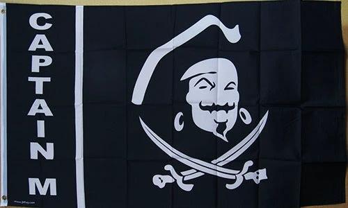Captain Morgan Flag-3x5 FT Jamaica Rum Banner-100% polyester-2 Metal Grommets by flagsshop