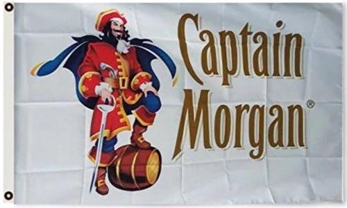 Captain Morgan Flag-3x5 FT Jamaica Rum Banner-100% polyester-2 Metal Grommets by flagsshop