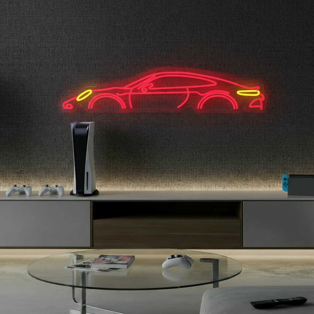 Car Led Neon Sign Man Cave Decor Sign Unique Festival Gift by Neonchics