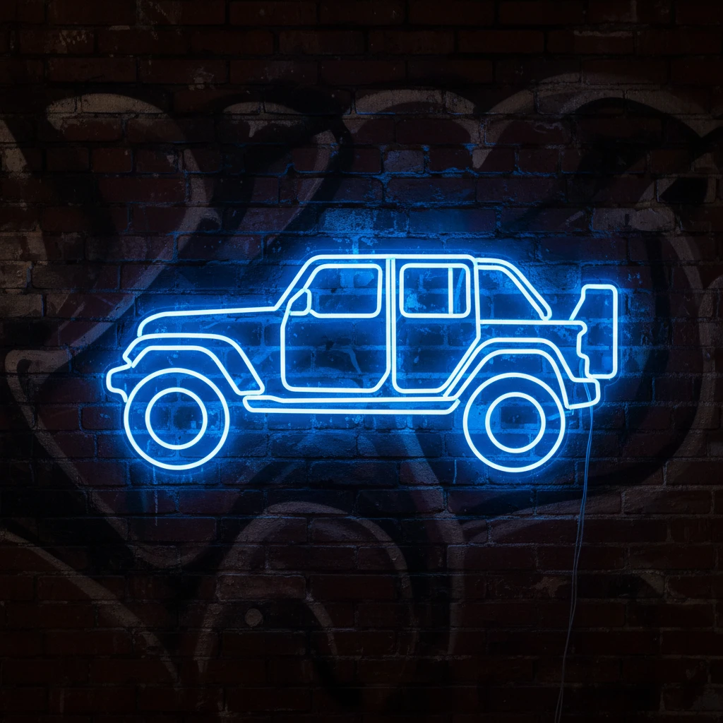 Custom Your Own Car Led Neon Sign Man Gift Garage Wall Decor Sign by Neonchics