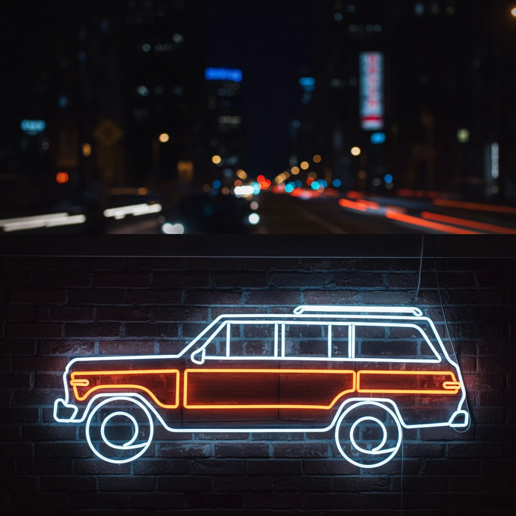 Custom Your Own Car Led Neon Sign Man Gift Garage Wall Decor Sign by Neonchics