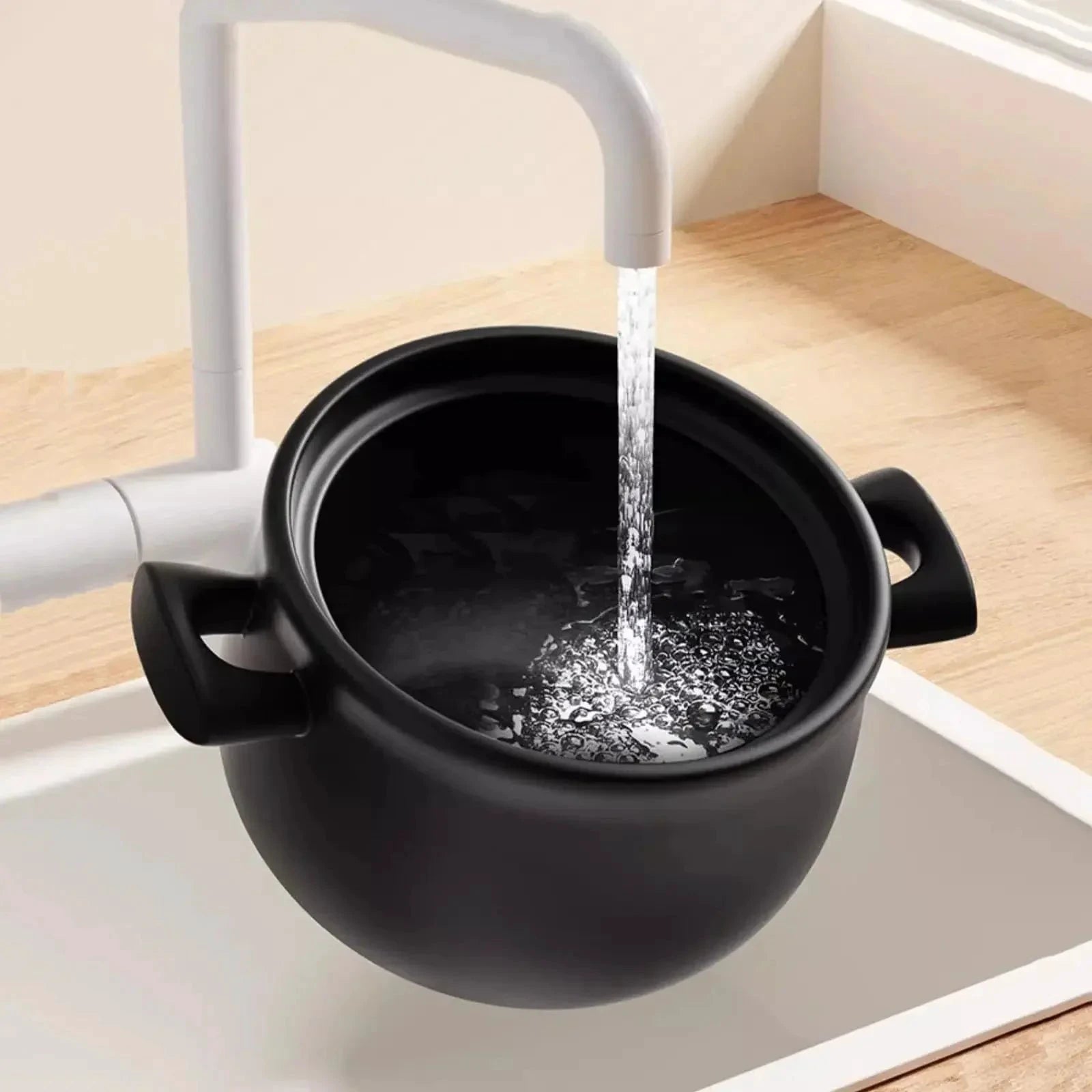 Casserole Stew Pot Ceramic Cookware Soup Cooking Pot Kitchen Crock Pot by Bowlift