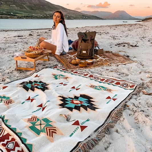 Bohemian Chic Picnic Mat by Casa & Beyond