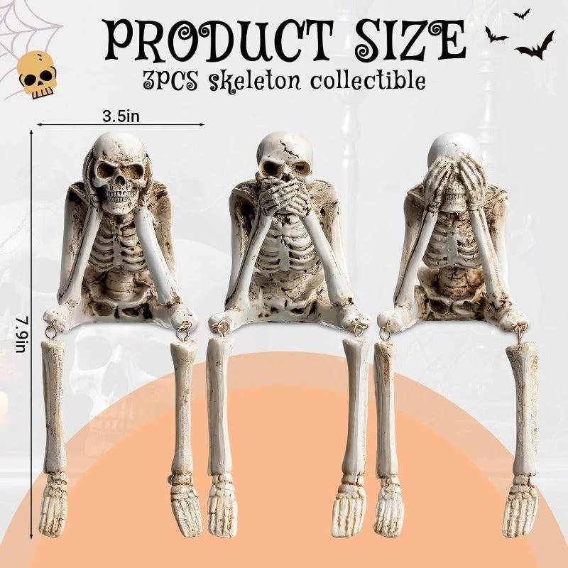 Halloween Resin Skeleton Figurines by BowLift
