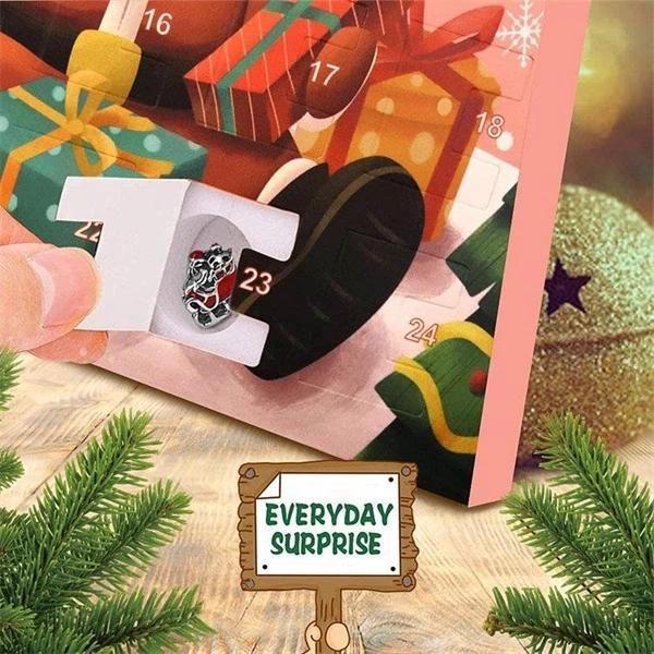 Advent calendar 24 days craft beads blind box Christmas gift bracelet by Bowlift