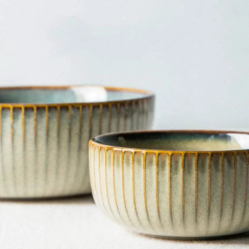 Ceramic Dessert Plate and Rice Bowl Tableware Kitchen Dinnerware by Bowlift