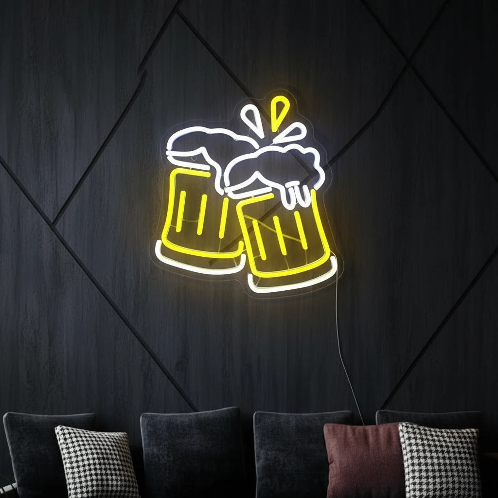 Beer Cheers Neon Sign by Neonchics