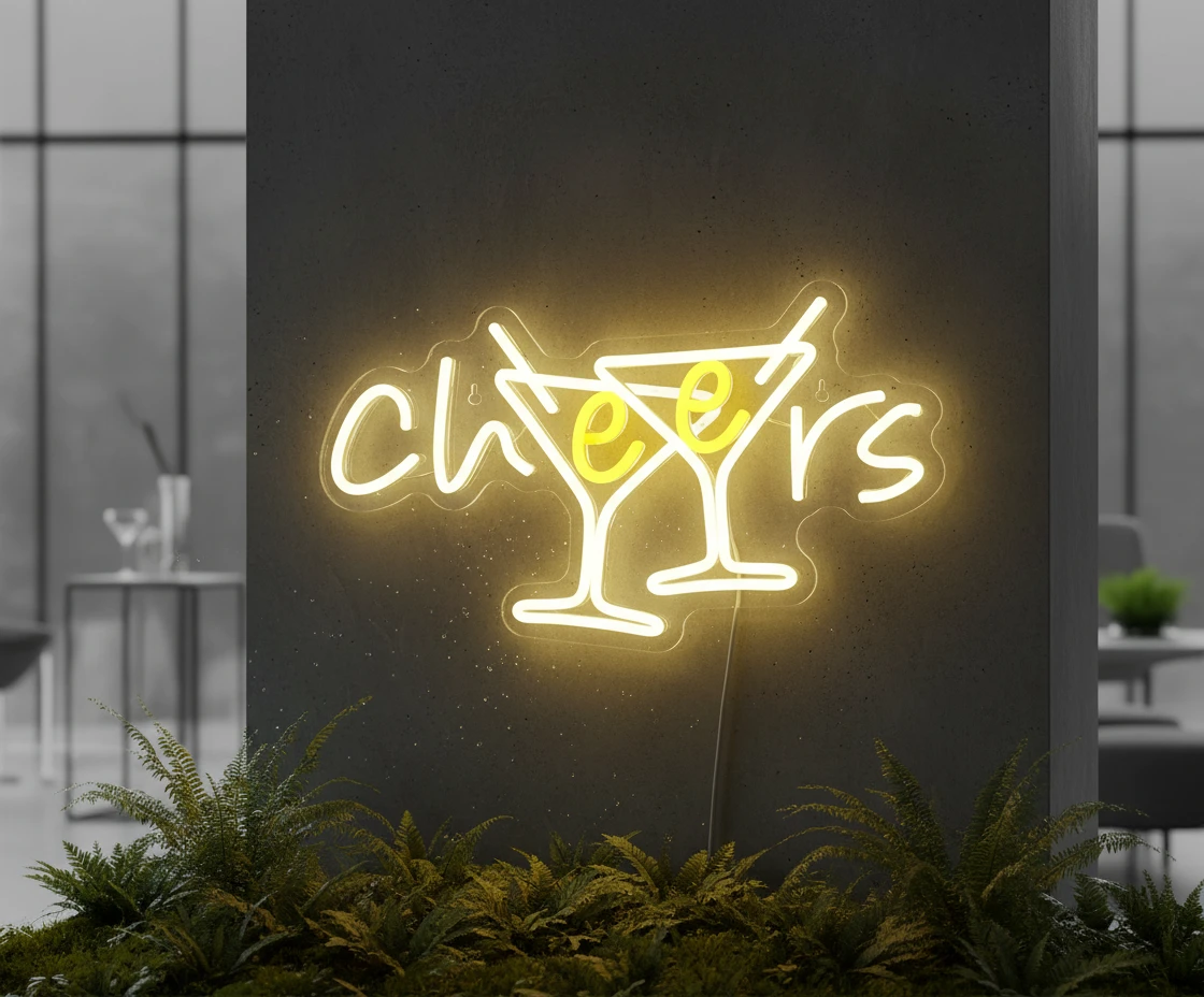 Cheers Neon Sign for Pub Party Club Bar Decor by Neonchics