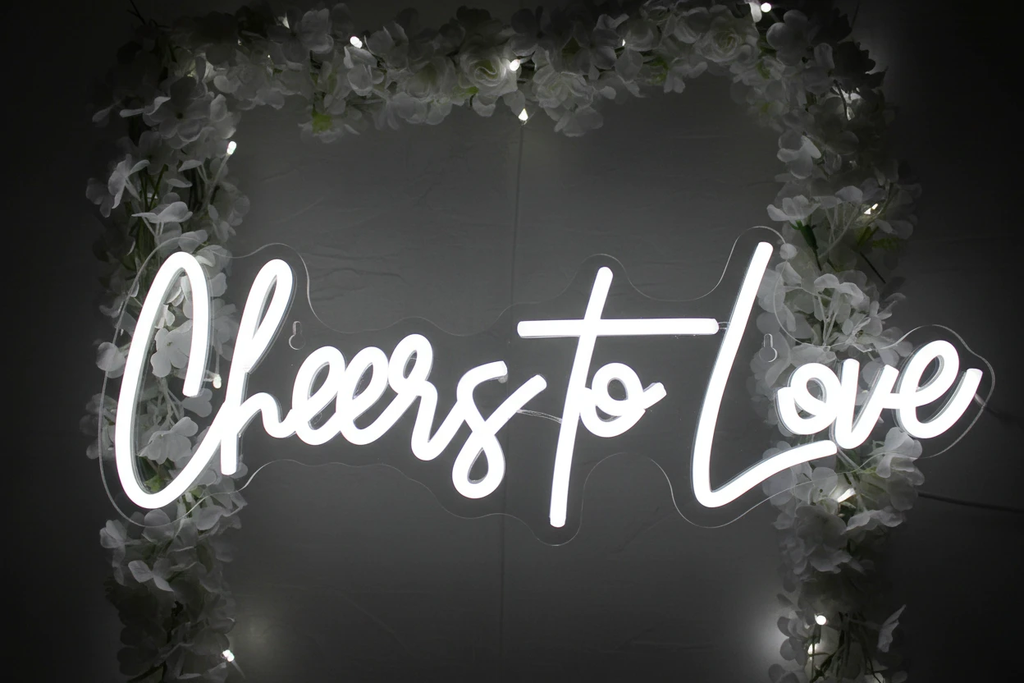 Cheers to Love Neon Sign by Neonchics