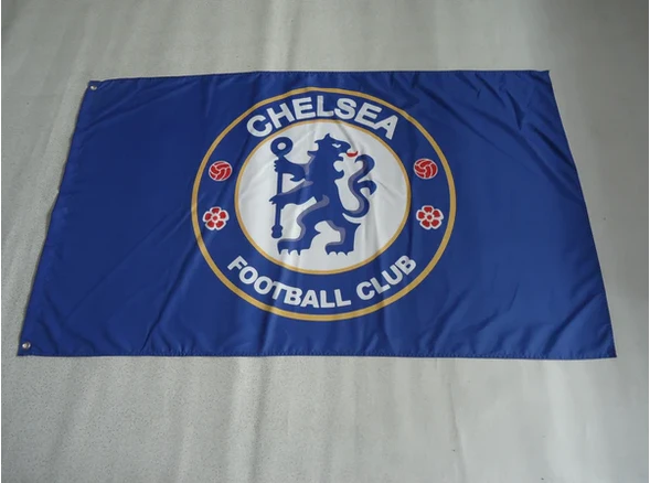 Chelsea FC Flag-3x4ft Banner-100% polyester- double sided by flagsshop