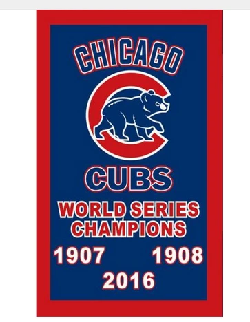 Chicago Cubs Flag-3x5FT Banner-100% polyester C Flag by flagsshop
