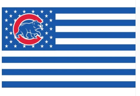 Chicago Cubs Flag-3x5FT Banner-100% polyester C Flag by flagsshop