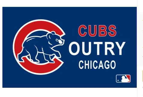 Chicago Cubs Flag-3x5FT Banner-100% polyester C Flag by flagsshop