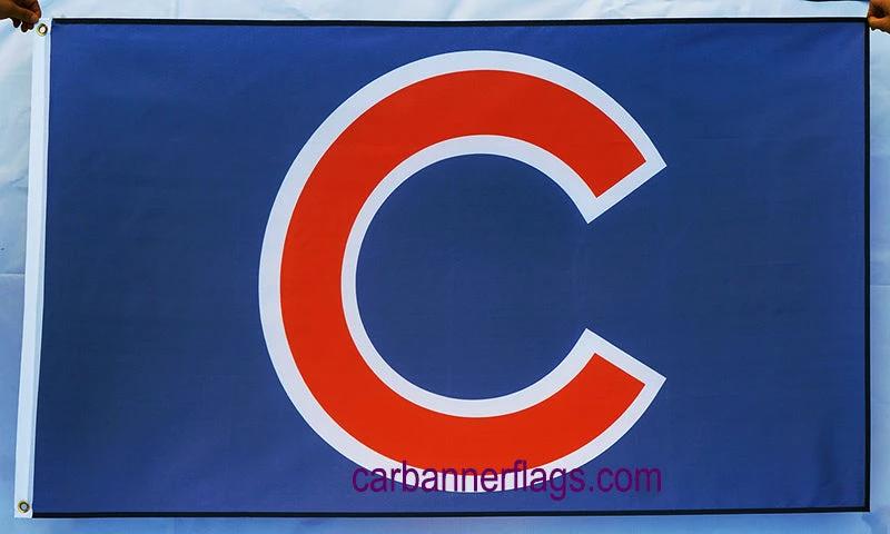 Chicago Cubs Flag-3x5FT Banner-100% polyester C Flag by flagsshop