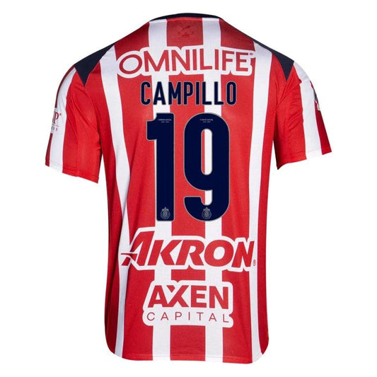 Chivas 2025-26 CAMPILLO 19 Home Jersey – Red by Soccer Jersey
