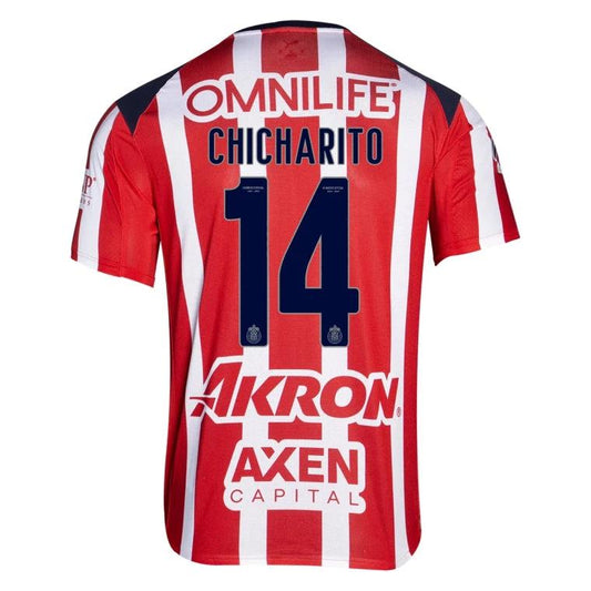 Chivas 2025-26 CHICHARITO 14 Home Jersey – Red by Soccer Jersey