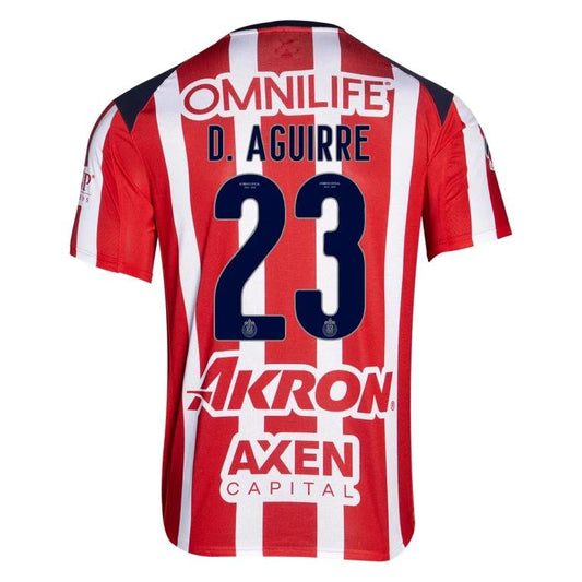 Chivas 2025-26 D. AGUIRRE 23 Home Jersey – Red by Soccer Jersey