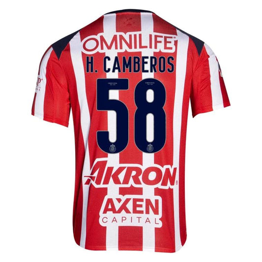 Chivas 2025-26 H. CAMBEROS 58 Home Jersey – Red by Soccer Jersey