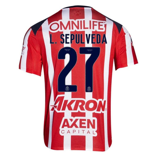 Chivas 2025-26 L. SEPULVEDA 27 Home Jersey – Red by Soccer Jersey