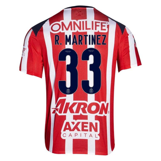 Chivas 2025-26 R. MARTINEZ 33 Home Jersey – Red by Soccer Jersey