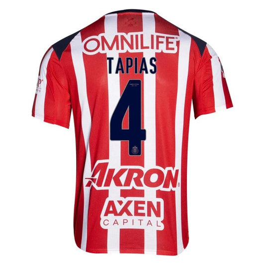 Chivas 2025-26 TAPIAS 4 Home Jersey – Red by Soccer Jersey