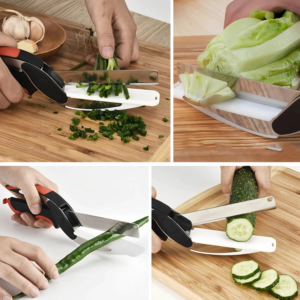 Chop Scissors Cutting Scissors Vegetable Chopper Easy Cutter by Bowlift
