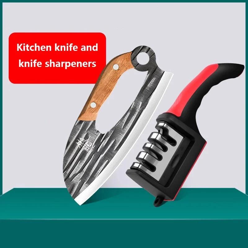 Chopping Board 2-in-1 Household Kitchen Ultra-sharp Slicing Knife by Bowlift