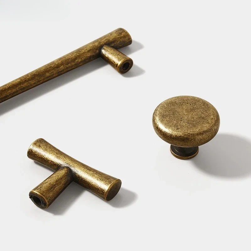 Classic Retro Cabinet Handles and Knobs Bronze Drawer Furniture Pulls by Bowlift