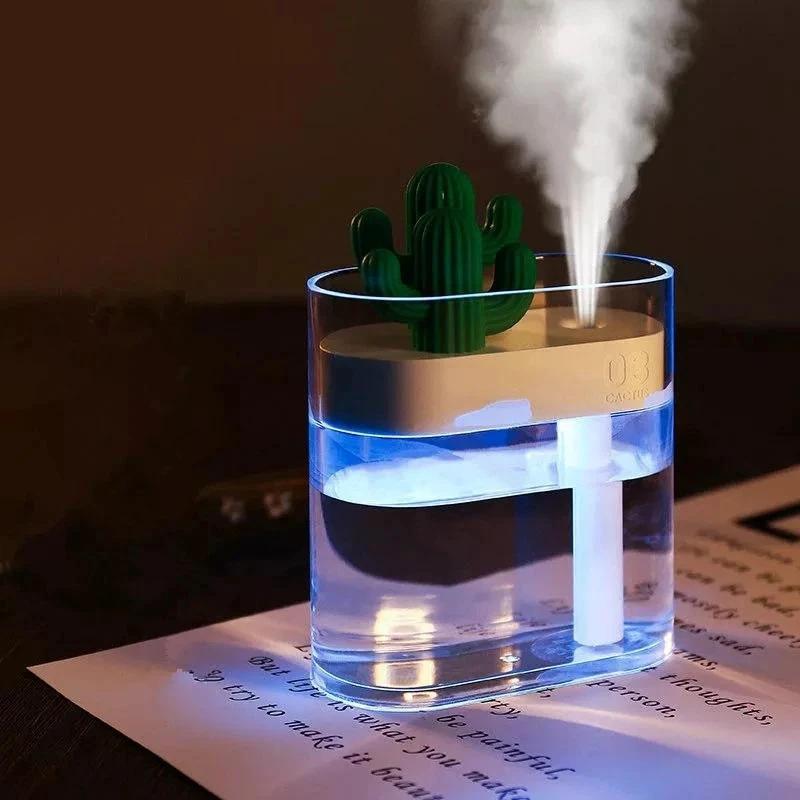 Clear Ultrasonic Air Humidifier with Romantic Light by Bowlift