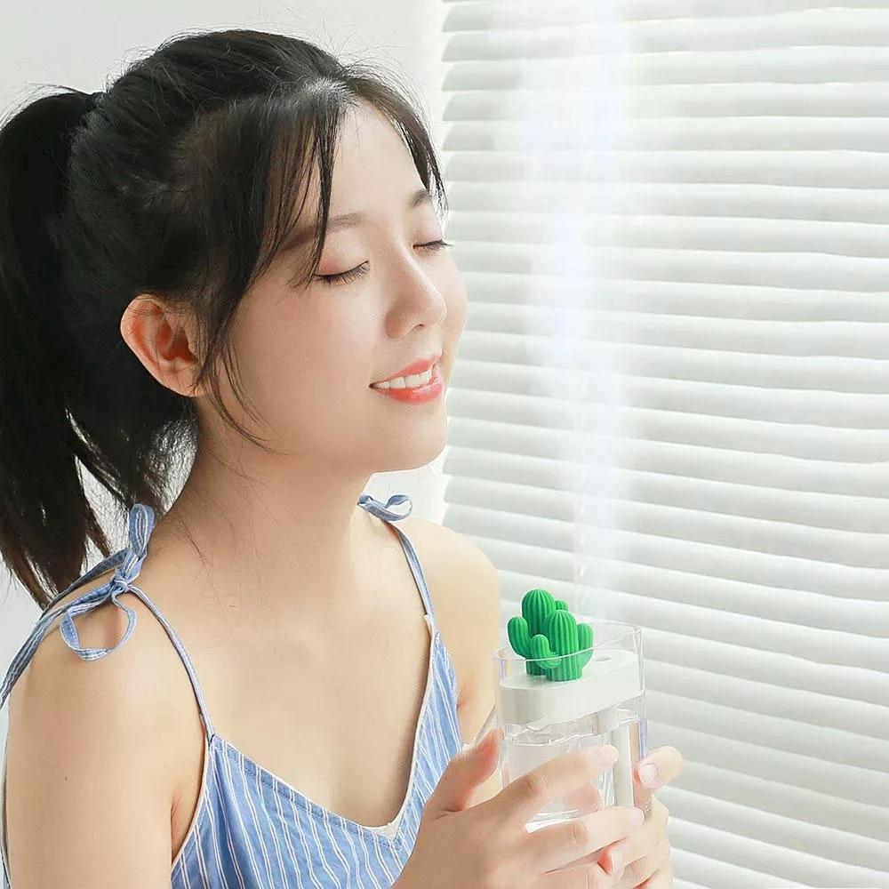Clear Ultrasonic Air Humidifier with Romantic Light by Bowlift