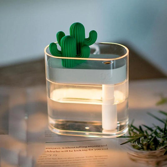 Clear Ultrasonic Air Humidifier with Romantic Light by Bowlift