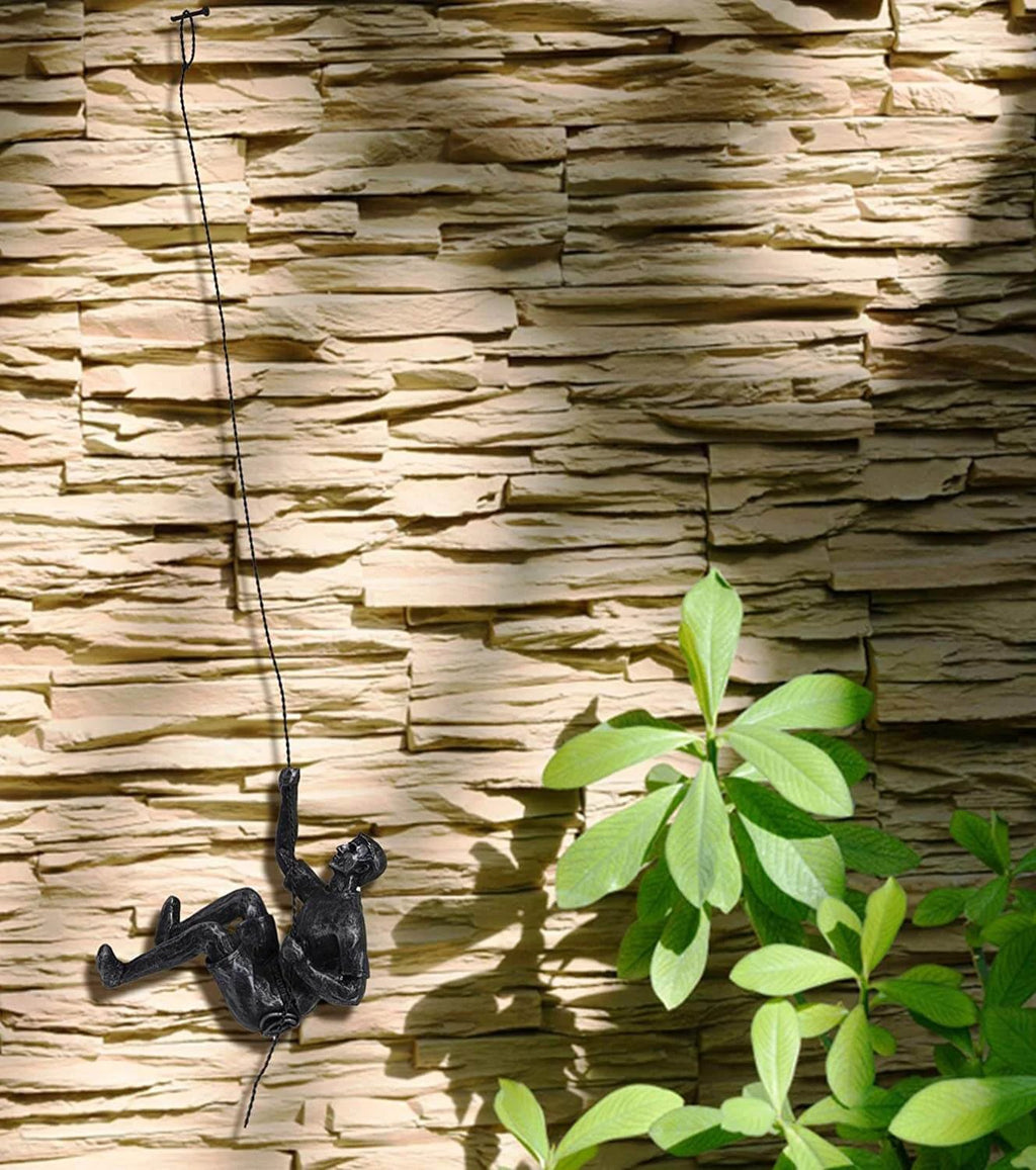 Wall sculpture ClimbArtis | Symbol of strength & growth | Handcrafted from resin & iron wire by BowLift