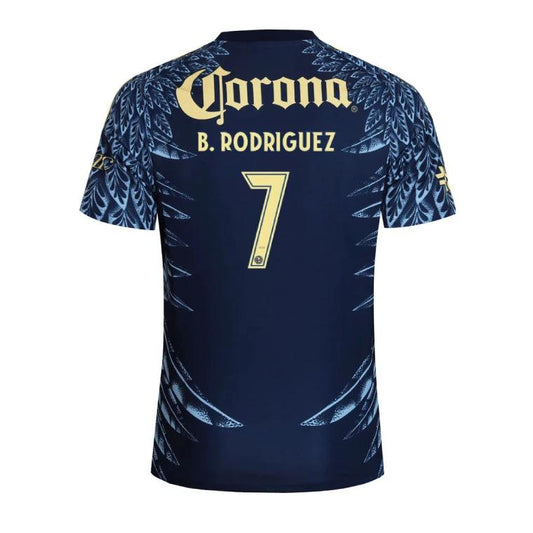 Club América 2025-26 B. Rodriguez 7 Away Jersey – Navy by Soccer Jersey